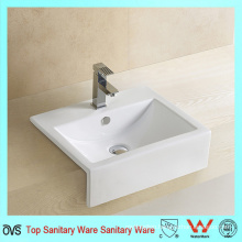 Semi Recessed Wash Basin Bathroom Sink